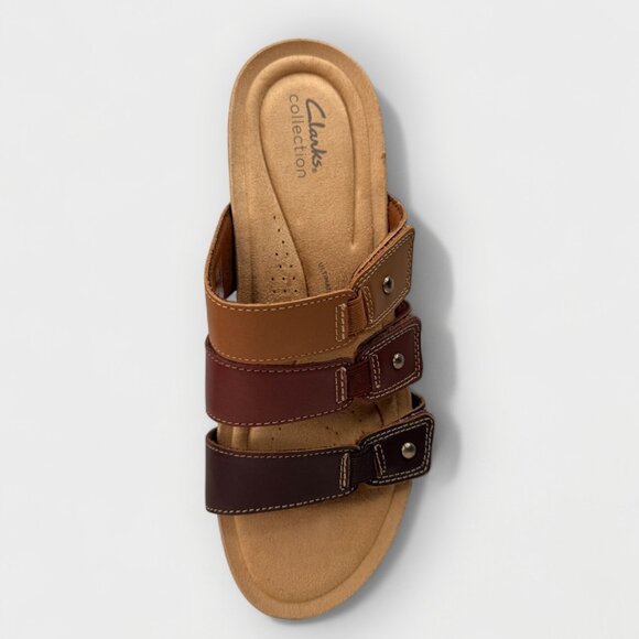 Clarks Calenne Lily Sandals Brown Multi Leather Women’s US 11 M Comfort New Box - Picture 11 of 13